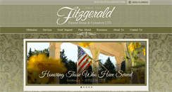 Desktop Screenshot of fitzgeraldfuneralhome.com
